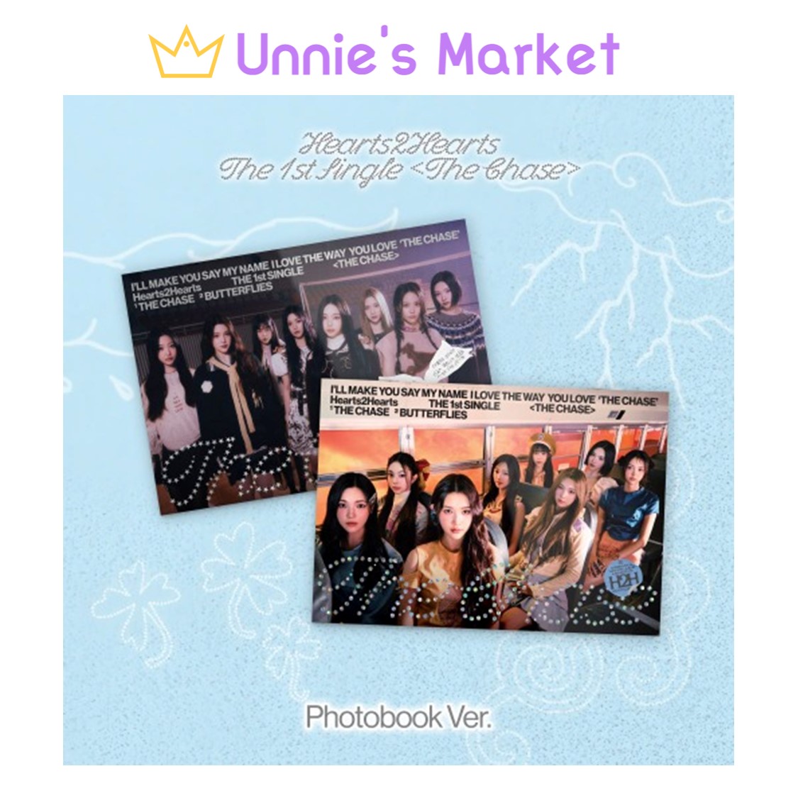 [SET] Hearts2Hearts [The Chase] Photobook Ver. / 1st Single Album