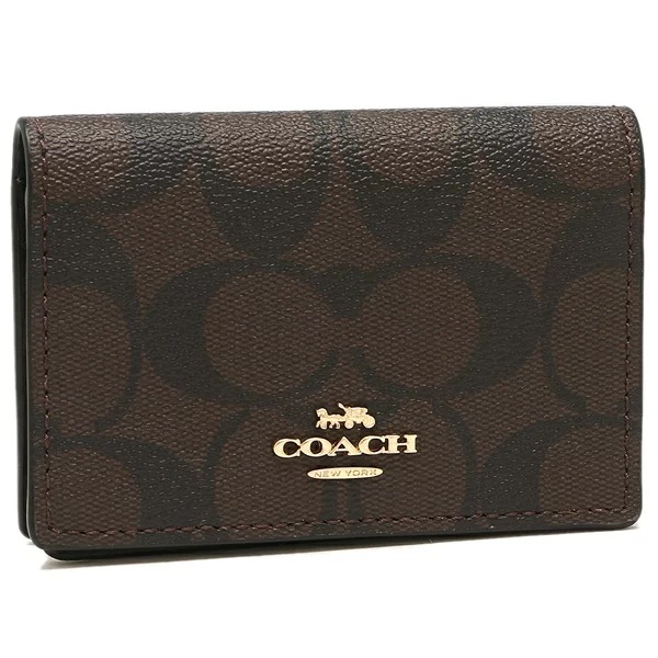 アウトレット 名刺入れ シグネチャー ブラウン ブラック レディース 91681 IMAA8