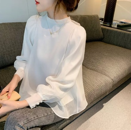 トップス ブラウス 袖あり 長袖 バックリボン 大人可愛い きれいめ 大人 上品 おしゃれ お洒落 大人可愛い 大人女子 こなれ感 クール モード系 モダン 主役級 存在感 OL 春 夏 秋 20代シャツ・ブラウス