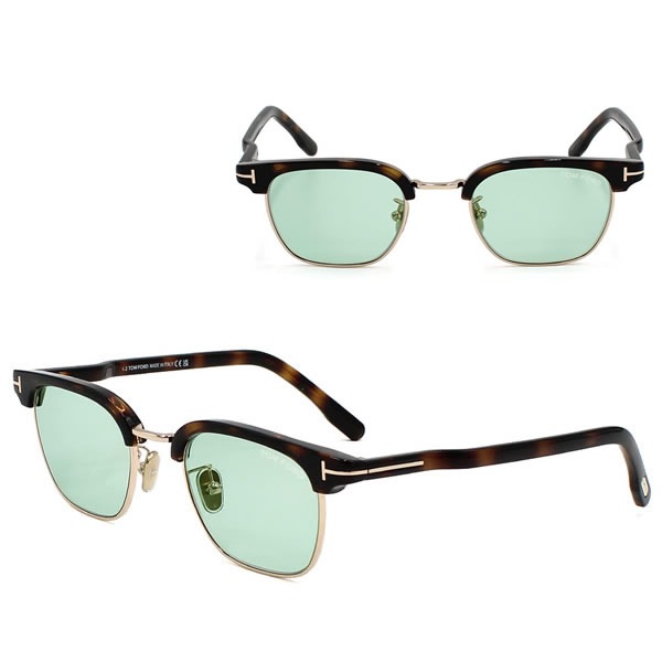 サングラス FT1119-D/S 52N 47 TF1119-D ハバナ グリーン アジアンフィット EYEWEAR メンズ レディース 29,120円