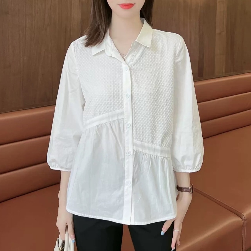 トップス デート シャツ ブラウス カットソー 袖あり 半袖 かわいい 大人可愛い きれいめ シンプル カジュアル 大人 上品 おしゃれ お洒落 主役級 存在感 春 夏 秋 10代 20代 30代