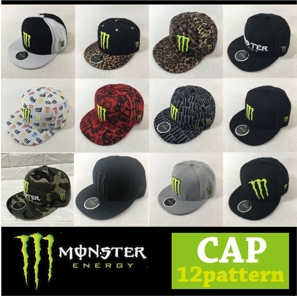 Qoo10] 在庫限りMONSTERキャップ 12タイ