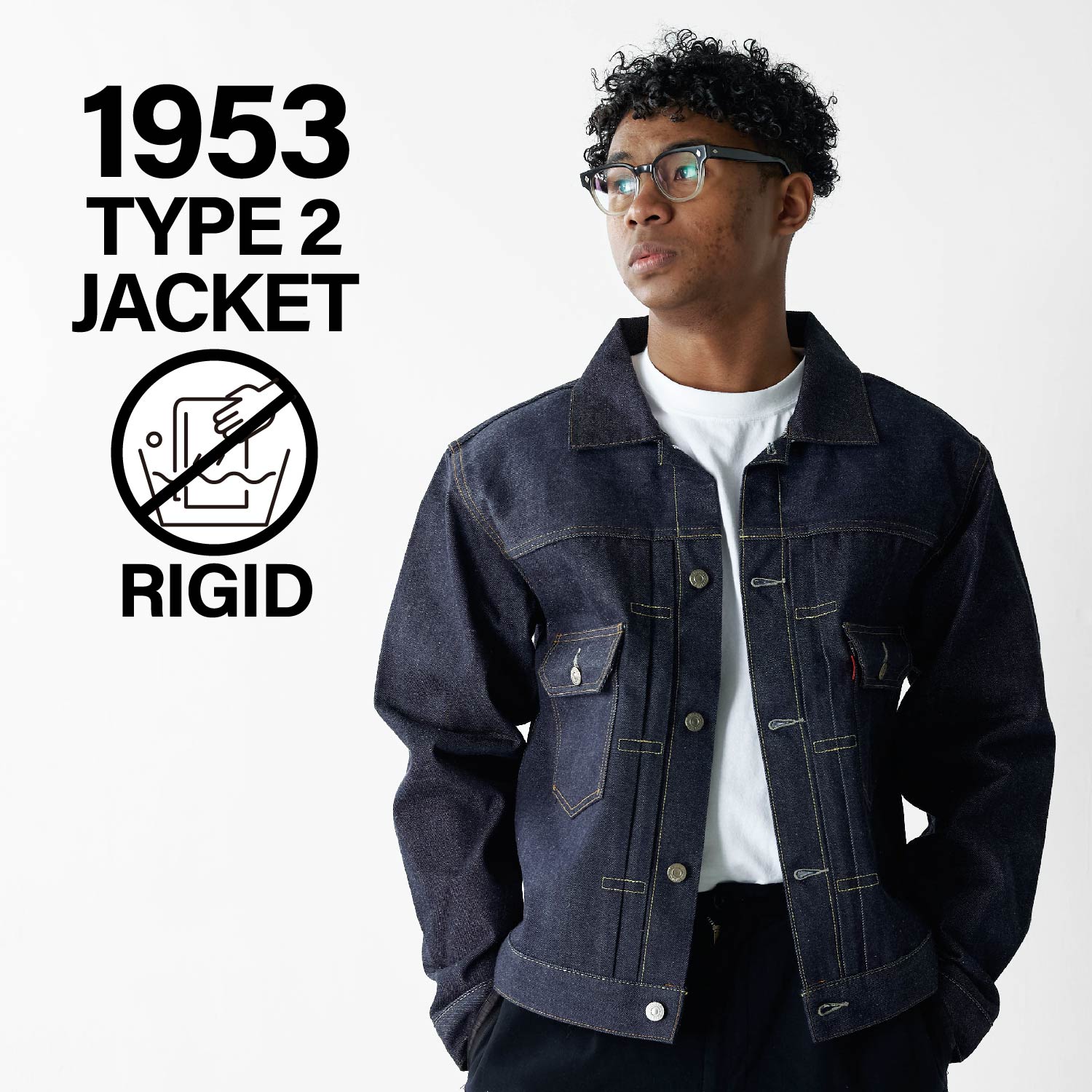 Gジャン ジャケット メンズ 507xx 復刻 LVC ネイビー 70507-0066