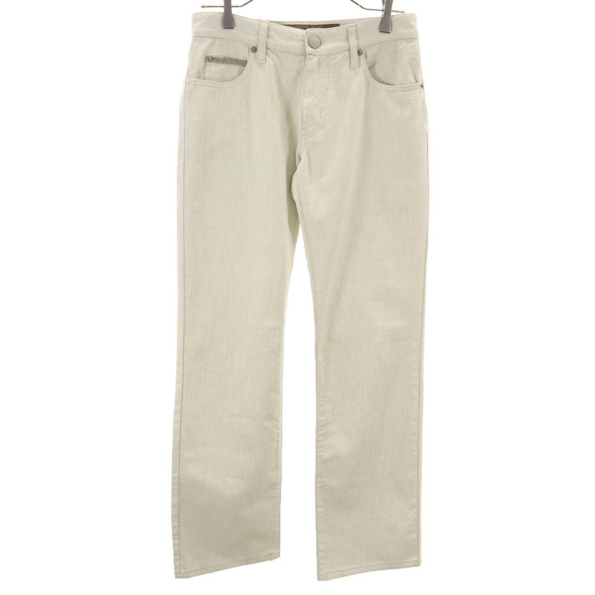 ストレートパンツ W29 ベージュ メンズ 古着