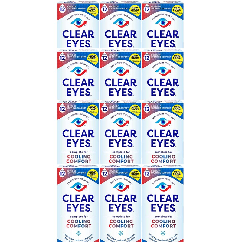 玄関先迄納品 COOLING EYES CLEAR 12 x 15ml クリアアイズクーリング