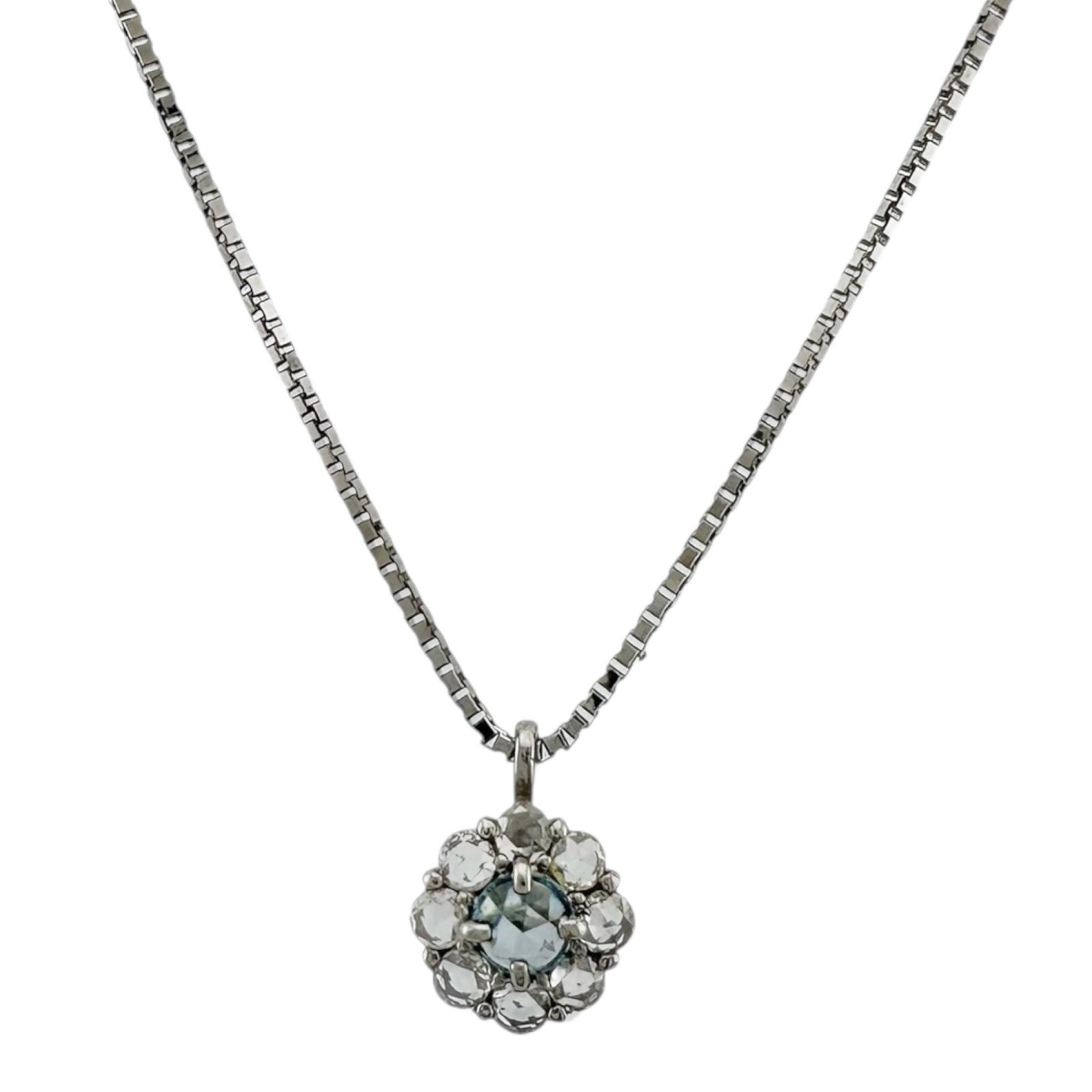 ネックレス Pt850プラチナ ダイヤモンド 中古 美品