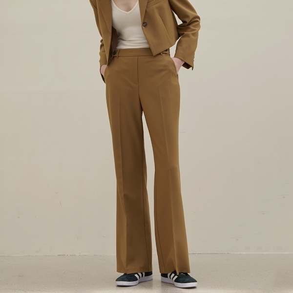 Roe Setup Button Accent Bootcut Pants (PT-5438)