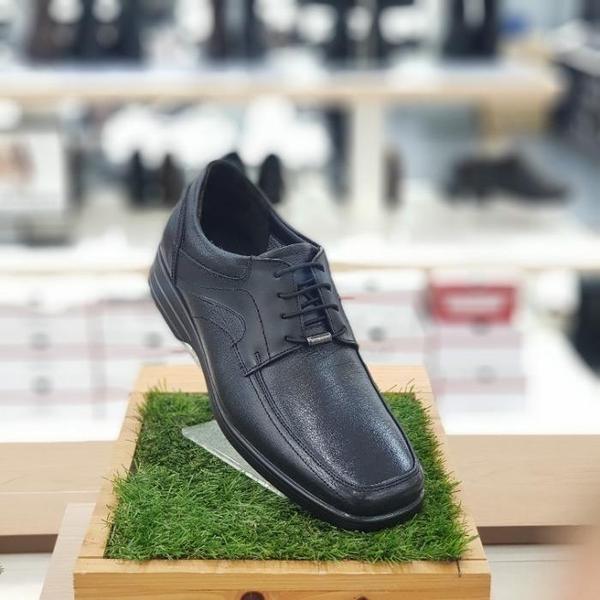 セーブゾーン04男性コンフォートカジュアルセミバンディングドレスシューズ ブラック MM526 (S9613891)