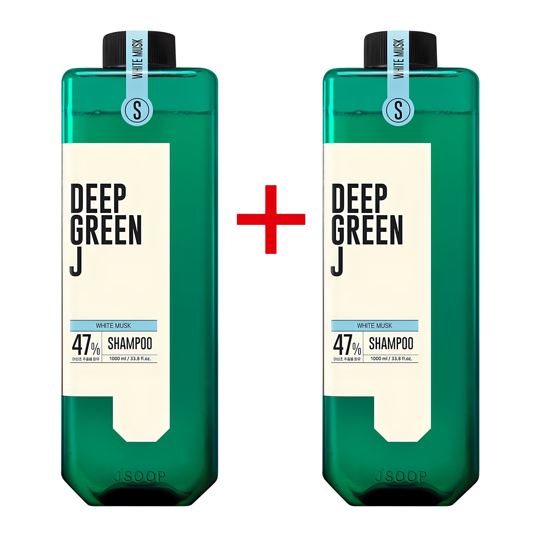 [[1+1]ディープグリーンジェイネイチャーシャンプーホワイトムスクの香り1000mlX2個