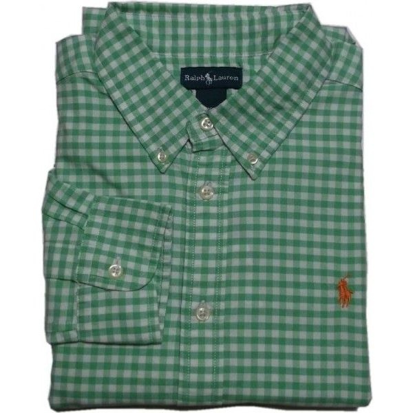 ボーイズサイズ 長袖 ボタンダウンシャツ グリーン boys PR2-010