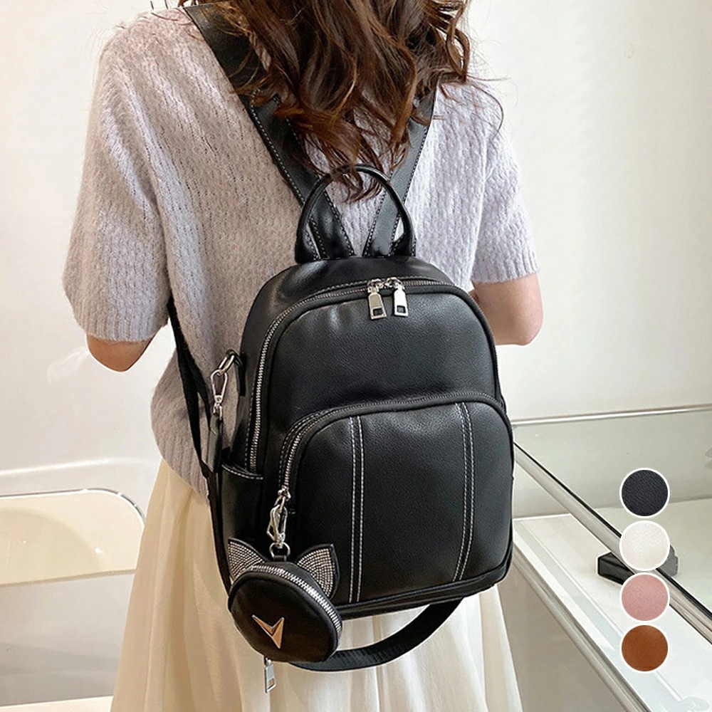 4色ブラック アイボリー キャメル ピンク バッグ リュック リュック ミニ レディース 韓国 韓国風 カジュアルリュック 大人リュック 韓国ファッション 通勤 お出かけ 旅行 インスタ 撮影 アイド