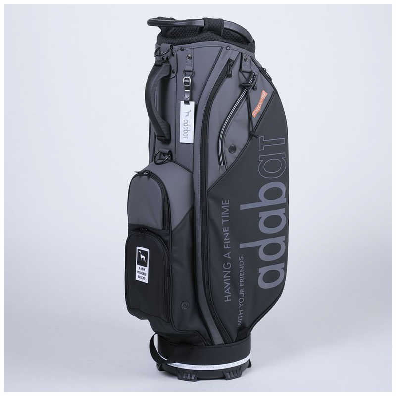 アダバット　ゴルフ用品 adaba tキャディバッグ ［47インチ / 4分割 / 2.9ｋｇ］ グレー/ブラック　ABC438GB