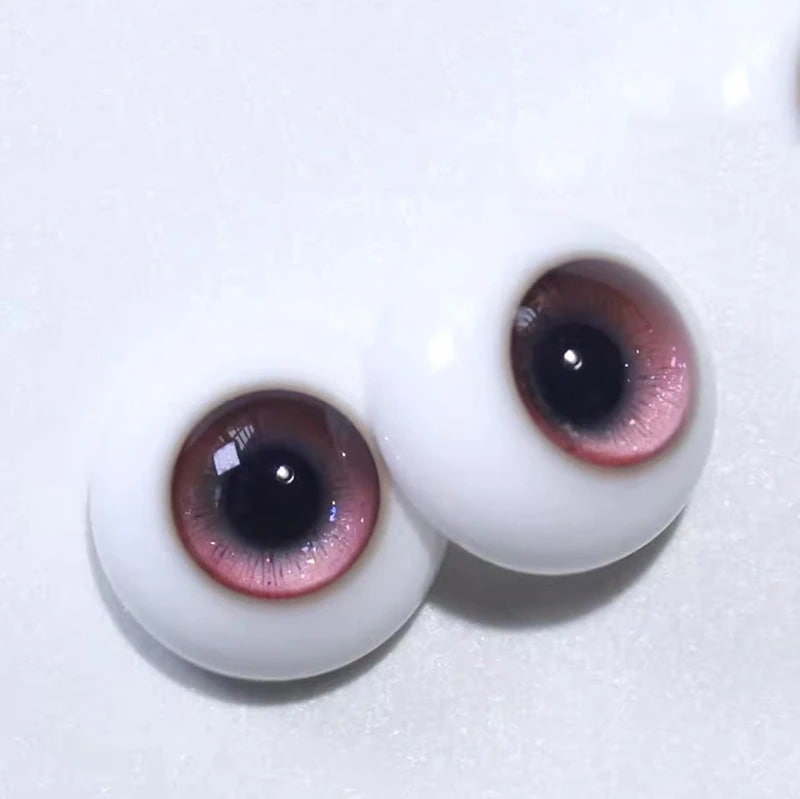 BJD ドールアイ レジンアイ 乙女座 樹脂アイ 紫赤系 球体関節人形用樹脂眼 12mm/14mm/16mm/18mmサイズ