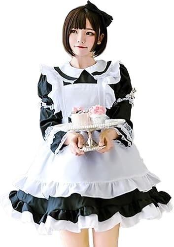 [milky time] メイド服 選べるカラー 半袖 長袖 2way仕様 メイド コスプレ ハロ