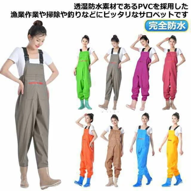 【20点セット】【送料無料】ウェーダー チェストハイウェーダー レディース 胴付き長靴 釣り 渓流釣り 農作業 漁業 海釣り 胴付長靴 胴長 完全防水 ズボン 長靴 女性用 フィッシングウェーダー 釣