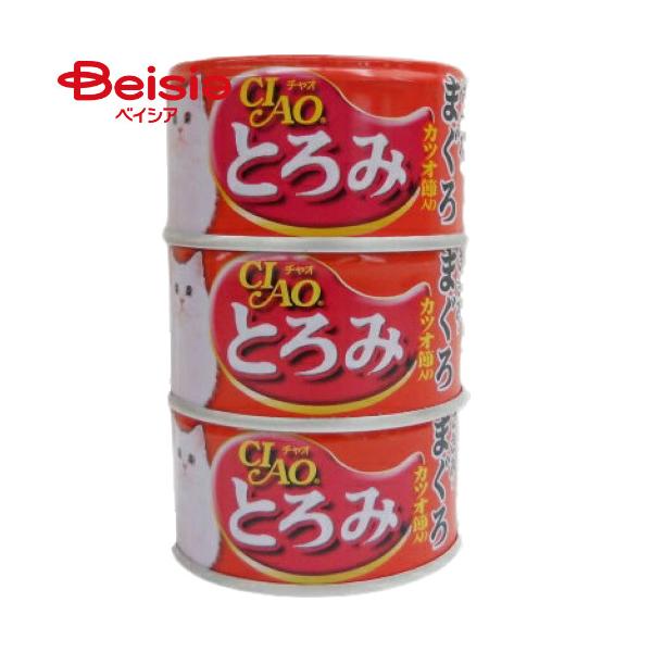 いなば食品 チャオとろみささみ・まぐろカツオ節入り80g×3缶×15個 ペット