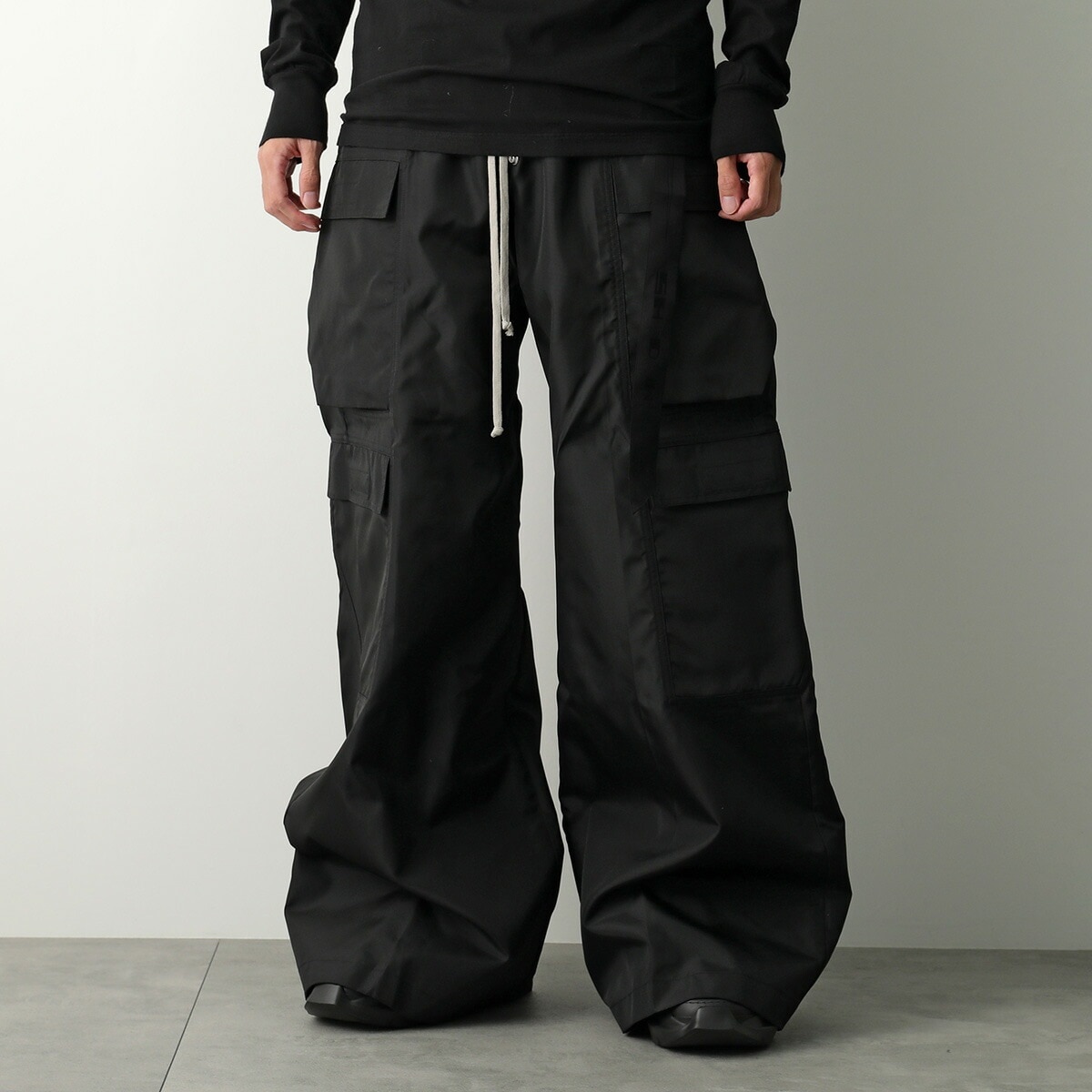 Rick Owens DRKSHDW リックオウエンス ダークシャドウ カーゴパンツ PANTALONI DOUBLE CARGO DU02E7398 NCV メンズ トートバッグ付き