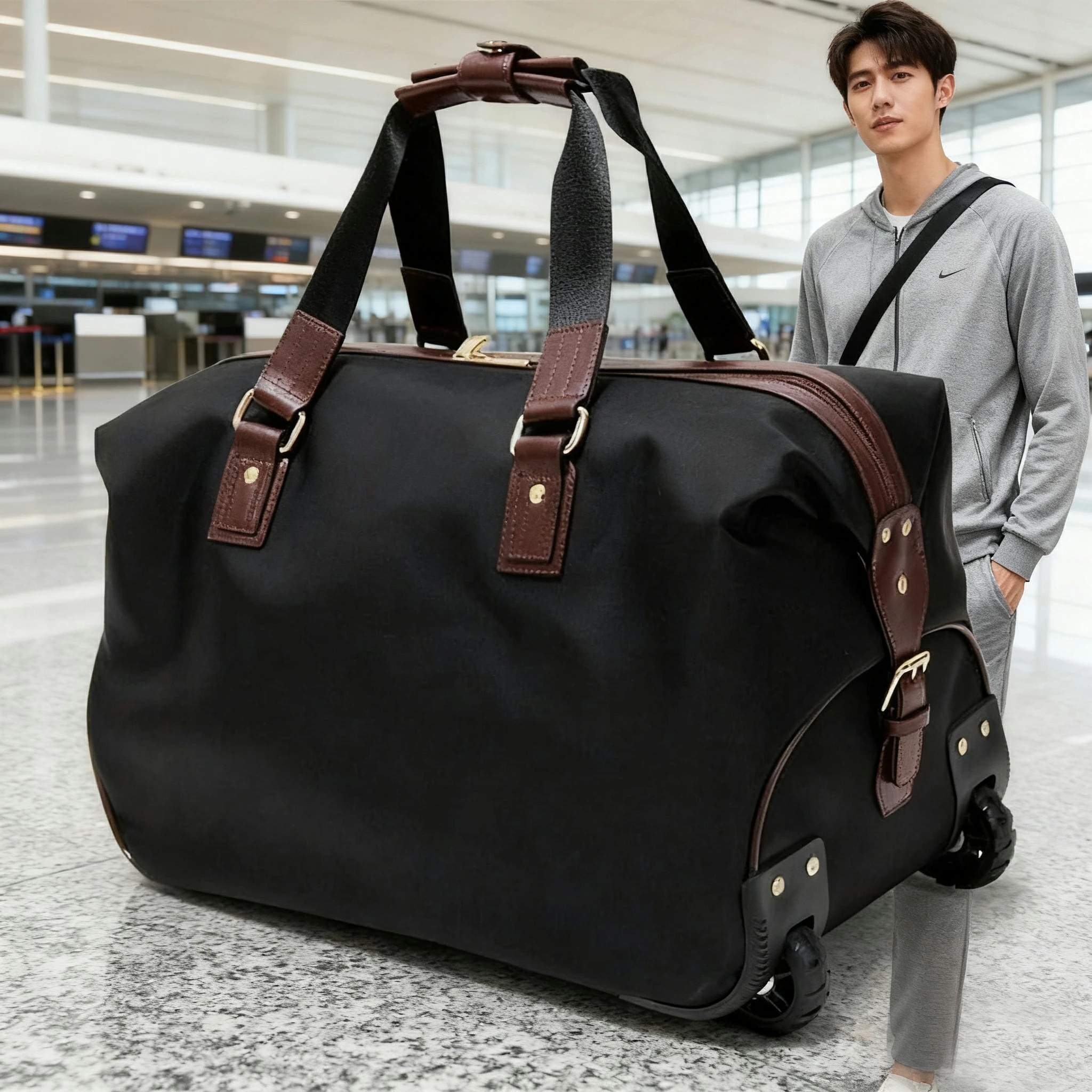 ソフトキャリーバッグ キャンバス 旅行バッグ ボストンバッグ 男女兼用 機内持ち込み 修学旅行 ビジネス出張バッグ 旅行かばん 旅行用 リュック トラベル リュック 大容量 リュックサック レディー