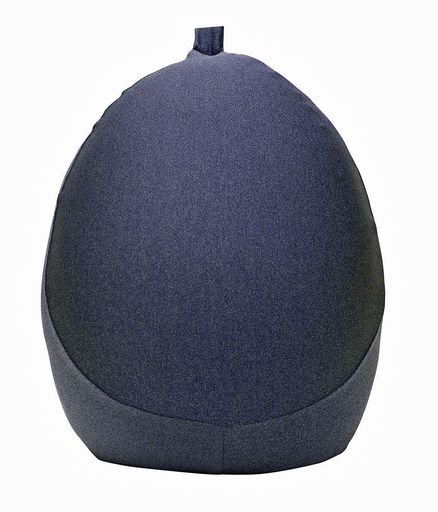 MOGU(モグ) プレミアムフィットチェア 日本製 身体が求めるビーズクッション へたりにくい パウダービーズ使用 小型(約45x55x45cm) ネイビー カバー付き カバー洗濯可 一人掛け キッズ