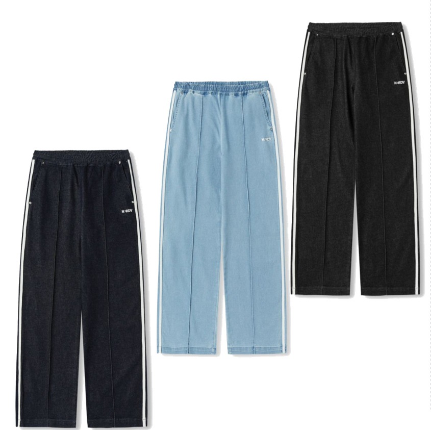 Womens Denim Track Pants