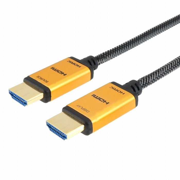 光ファイバー HDMIケーブル メッシュタイプ 4K 50m ゴールド HH500-548GM