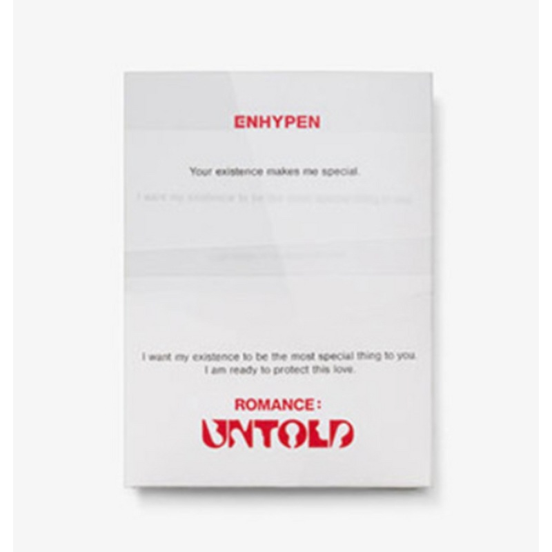 エンハイプアルバムロマンスアントルド ROMANCE UNTOLD ウィーバースバージョン正規2集 Weverse アルバムver_[未開封新品]