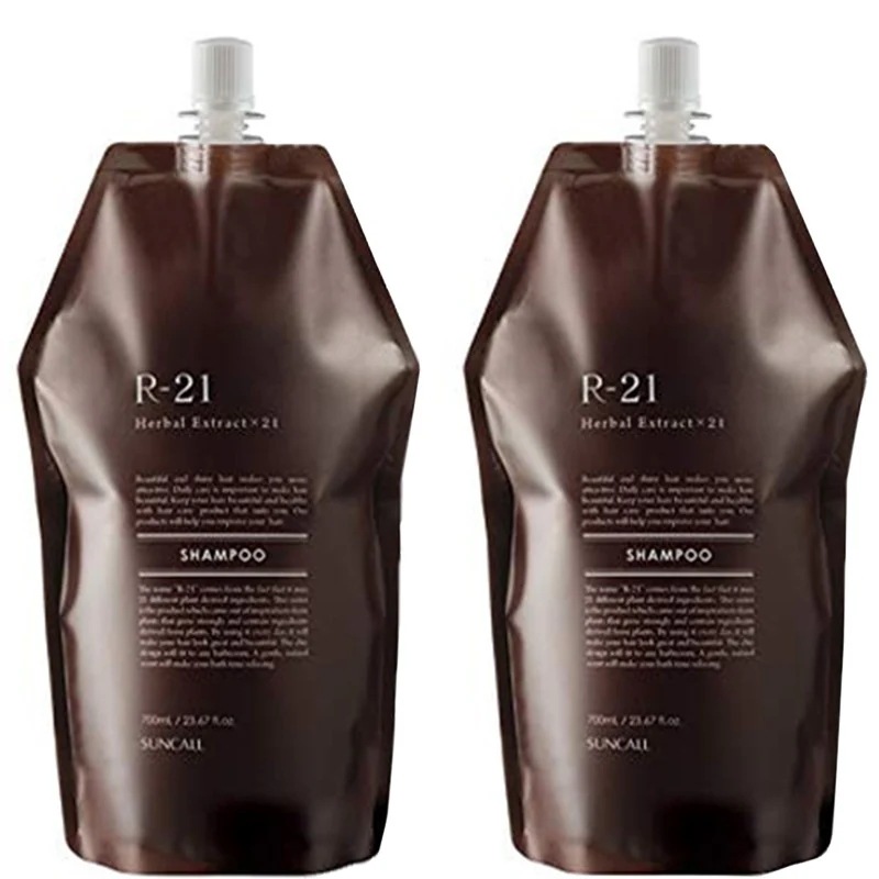 サンコール R-21 シャンプー 700mL ×2個 セット 詰め替え エイジング毛 ハリコシ ヘマチン ボリュームアップ 保湿 補修 うるおい