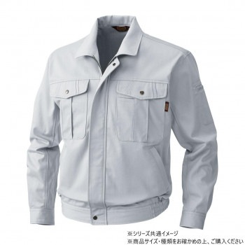 桑和 5333 長袖ブルゾン Mサイズ シルバーグレー（22）