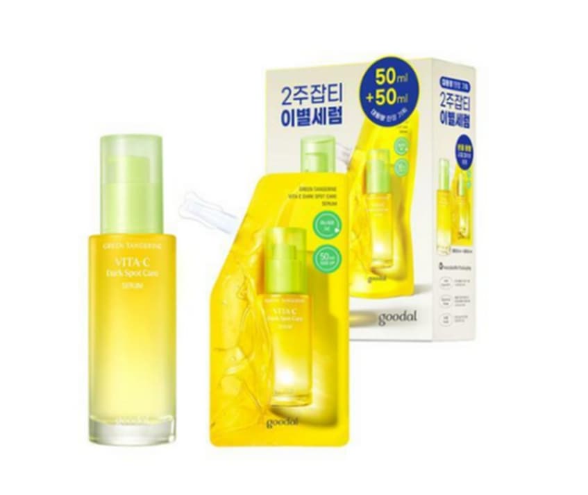 (100ml) グリーンタンジェリンシミケアセラム グリーンタンジェリンビタCダークスポットセラム 50ml + 50ml(詰め替え)セット/ 美容液 / 韓国コスメ / 正規品