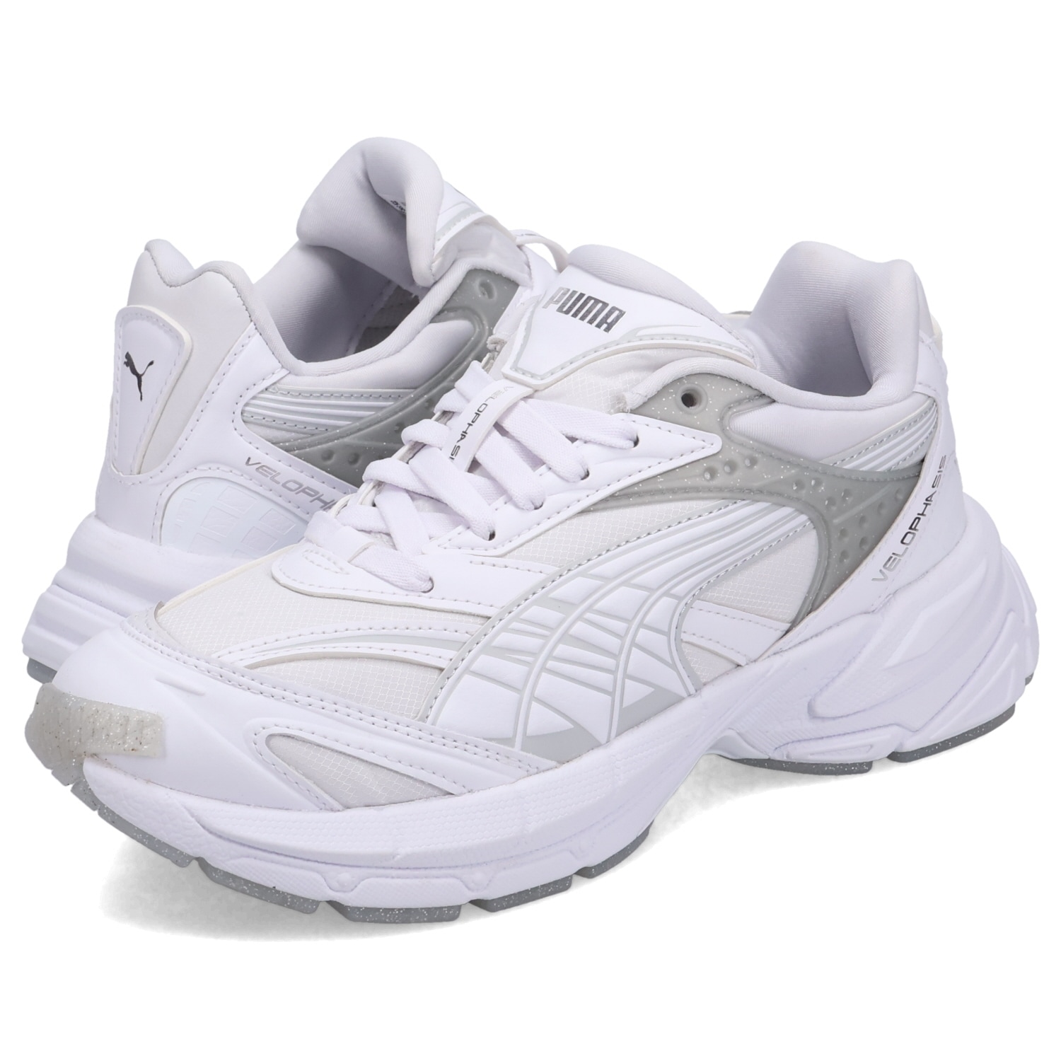 スニーカー ベロファシス ジェリーグリッター ウィメンズ レディース ホワイト 397297-01