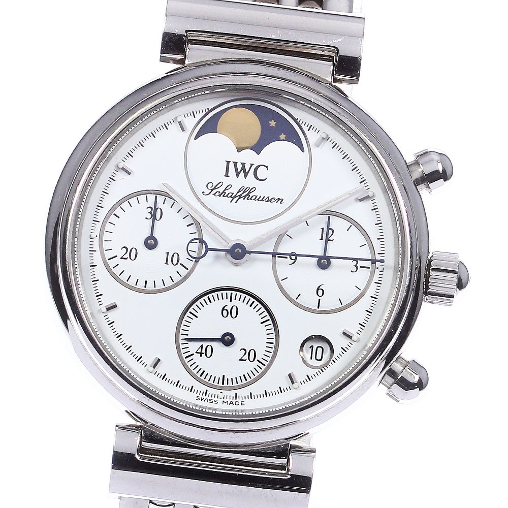 訳あり IWC IWC SCHAFFHAUSEN IW373606 リトル ダヴィンチ クロノグラフ デイト クォーツ レディース _746757【中古】