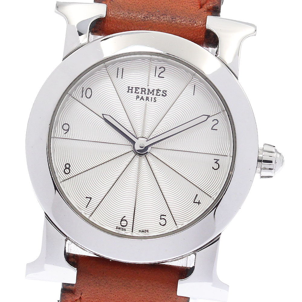 エルメス HERMES HR1.210 Hウォッチ ロンド クォーツ レディース _922165【中古】