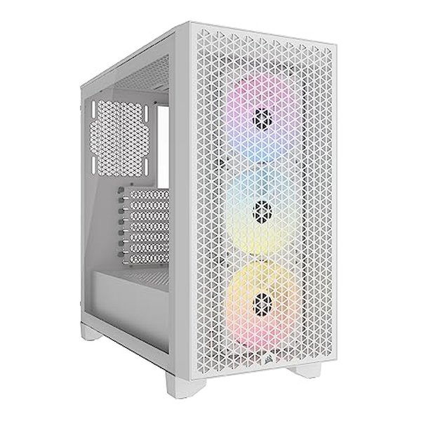 ミドルタワー型PCケース 3000D RGB Tempered Glass White ホワイト