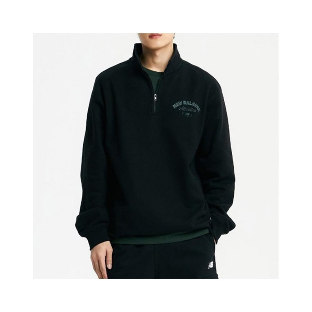 ニューバランス シューズ AニューバランスUNI起毛半ジップセミオーバーマンツーマン NBNCD41913-19