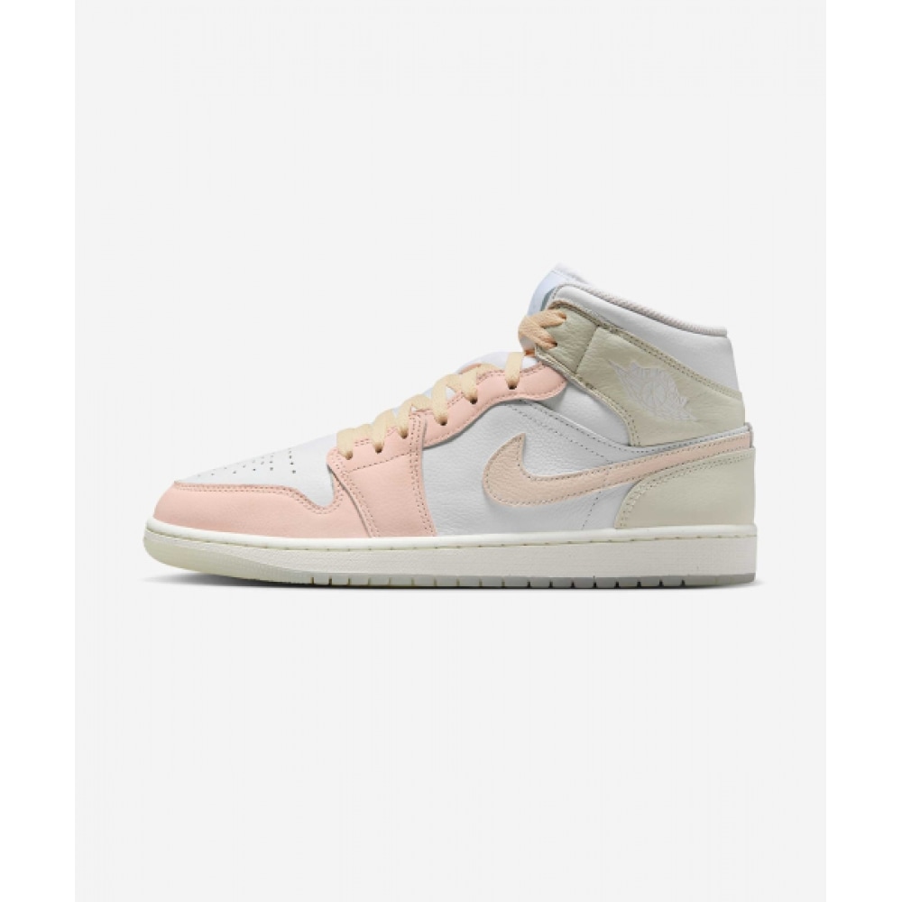 NIKE エア ジョーダン 1 ミッド SE M - ホワイト:シー グラス:グレイシャー ブルー:グアバ アイス / HJ6654-100