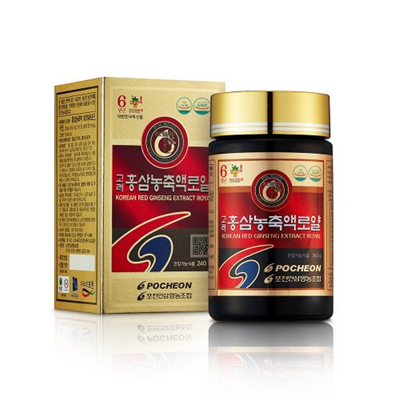 抱川人参栄農組合 韓国産6年近紅参 高麗紅参濃縮液ロイヤル240g (純正紅参濃縮液100％)