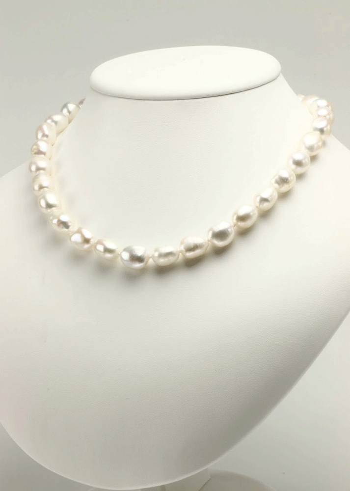 バロックパールネックレス＆(ピアスorイヤリング)セット 大粒10.5mm