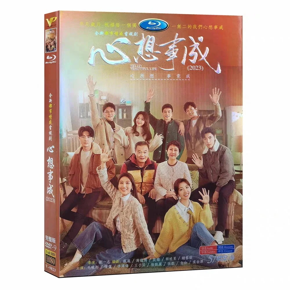 全36話 中国語発音字幕 経済版DVD5枚セット （日本語字幕なし）中国ドラマ『心想事成』毛曉彤 張儷