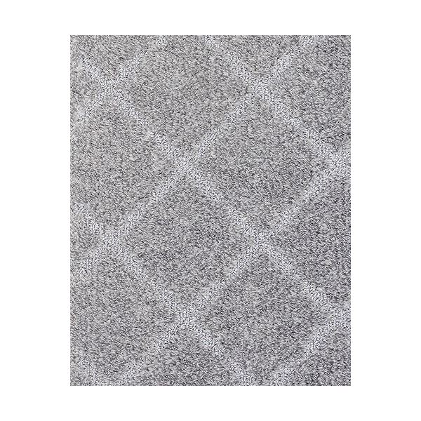 日本製 ラグマット/絨毯 (江戸間4.5畳 グレー) ホットカーペット・ロボット掃除機対応 『コール』 プレーベル