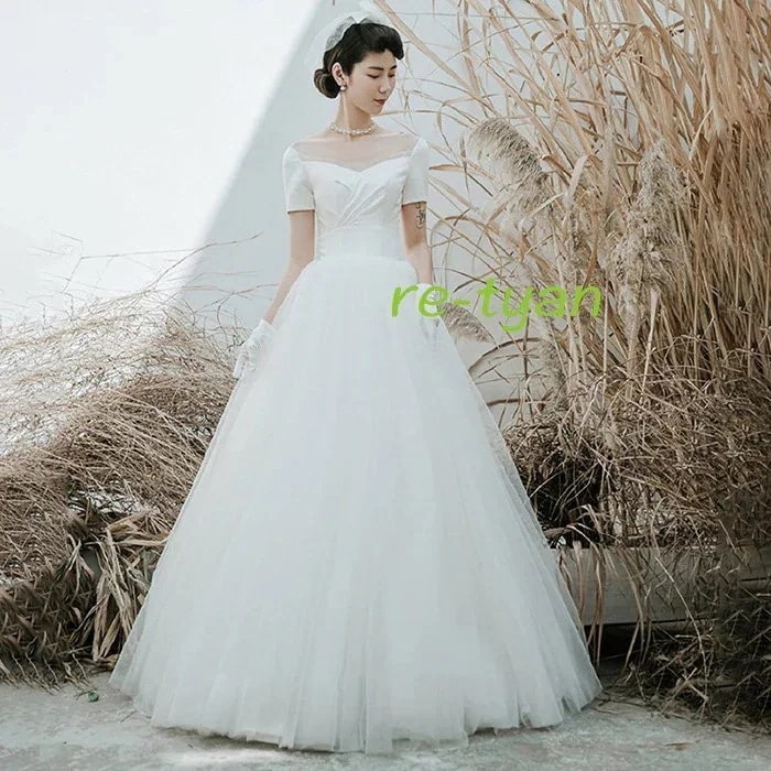 新作 ウェディングドレス エンパイア 花嫁ロングドレス 二次会 エレガント 可愛い お呼ばれ 挙式 姫系 プリンセス Aライン披露宴 結婚式 演奏会 発表会 海外挙式 9,613円