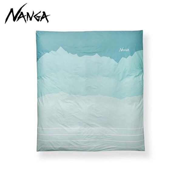 ナンガ DUVET COVER RIDGELINE GRADATION D AQUA DOUBLE NZ2454-4F404-B N0000823 デュベカバーリッジライングラデーション ダブル