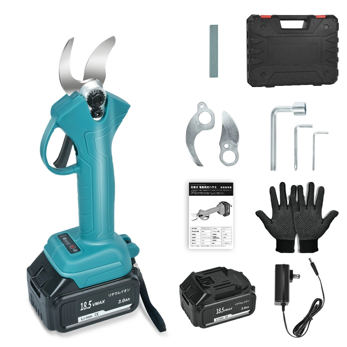 充電式剪定バサミ 電動 剪定 ばさみ バサミ コードレス 電動剪定バサミ はさみ 軽量 女性用 ブラシレスモーター搭載 剪定鋏 替刃式 園芸用 ガーデニング用品 枝切 ハサミ 園芸 軽い 電動剪定ばさ