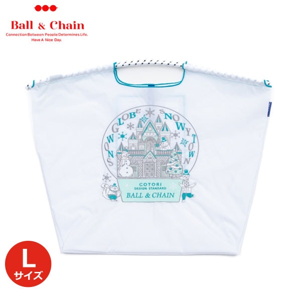 【即納】 Ball＆Chain ボールアンドチェーン 正規品 C.Snow Globe Lサイズ バッグ エコバッグ トートバッグ 刺繍 ギフト hideaki mihara 32