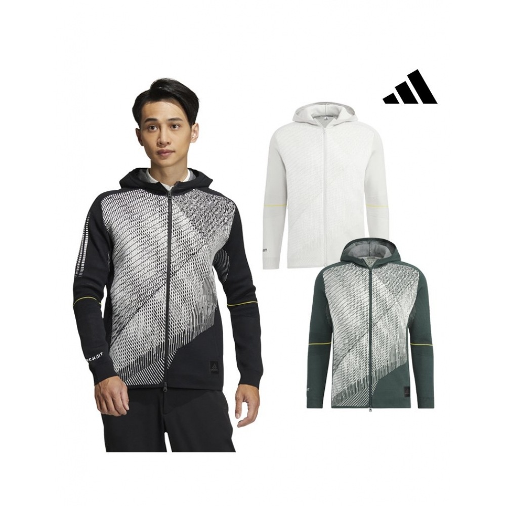 アディダスゴルフアディダスゴルフステートメントメンズプライムニットフード付きジャケット HG4129 HG4130 HG4132