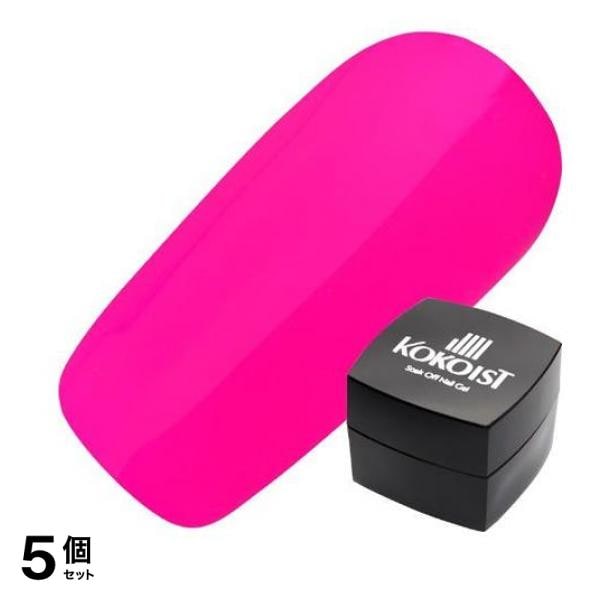 KOKOIST(ココイスト) エクセルライン ソークオフカラージェル E-59 ブライト・ピンキー・ピンキー 2.5g 5個セット