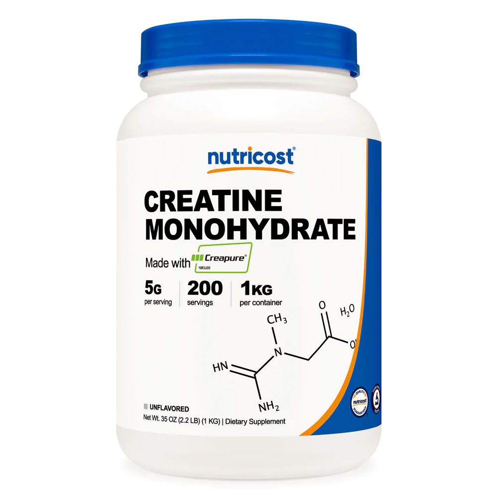 [USA] Nutricost ニュートリコストクレアピュア クレアチン モノハイドレート 無香料 1kg