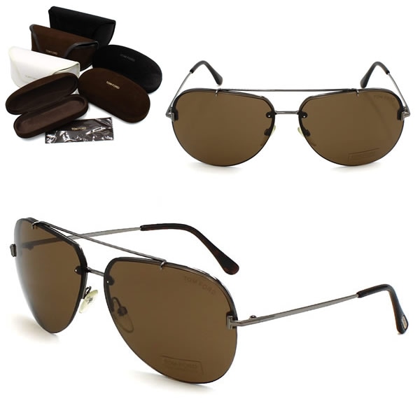 サングラス FT0584/S 08E 63 TF0584 シルバー ブラウン ノーズパッド メンズ レディース ユニセックス