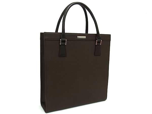 バーハンドバッグ トートバッグ ブラウン系 レザー レディース シルバー金具【本物保証】