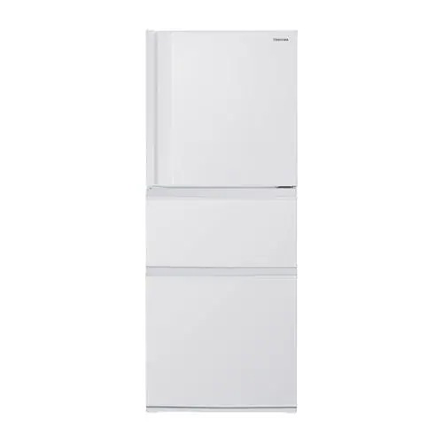 東芝 冷蔵庫 294L 右開き 3ドア 60cm うるおいラップ野菜室 3段冷凍室 GR-Y29SC(WU) ホワイト系