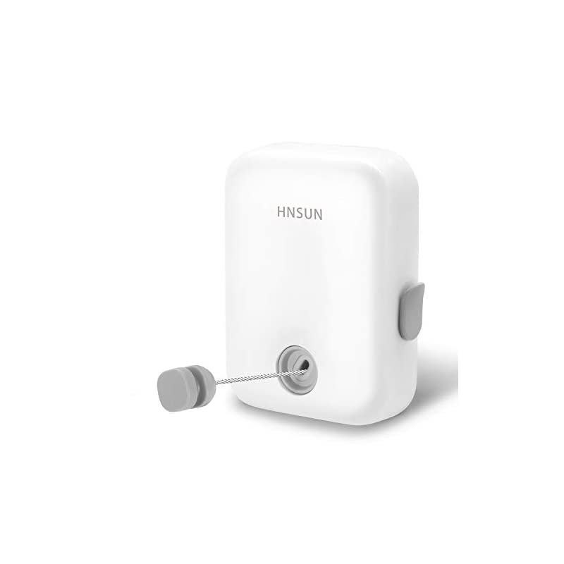 室内物干しワイヤー 洗濯物干しワイヤー 最大耐重荷25KG 長さ4.3m ロープ伸縮可 薄く軽く頑丈